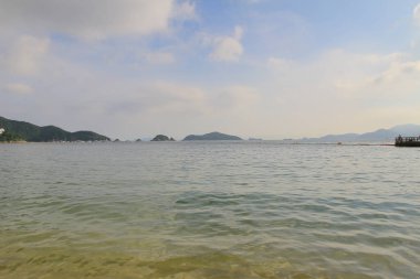 Repulse Bay beach, China beachfront skyline 14 Sept 2013