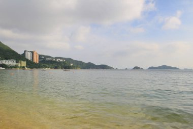 Repulse Bay beach, China beachfront skyline 14 Sept 2013