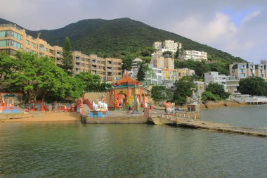 Repulse Bay beach, China beachfront skyline 14 Sept 2013