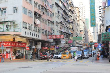 the old style house at sham shui po hong kong
