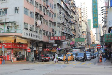 the old style house at sham shui po hong kong