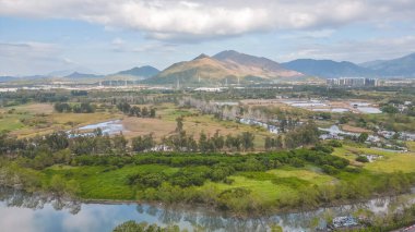 a landscape of Nam Sang Wai in Hong Kong Feb 18 2023