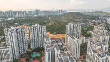 a landscape of the Long Ping Estate, Feb 18 2023