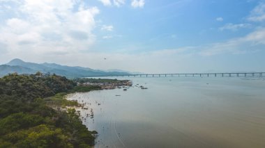 A Shenzhen Bay bridge that connects Shenzhen with Hong Kong, Feb 18 2023