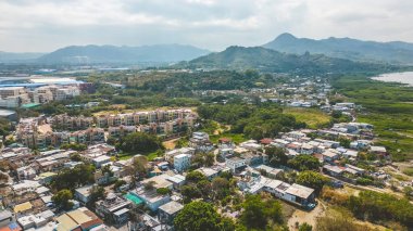 Squatter housing in Lau Fau Shan, hong kong, Feb 18 2023