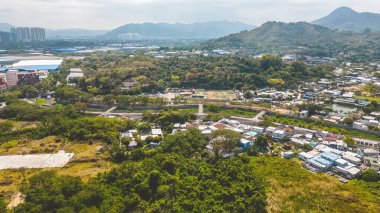 Squatter housing in Lau Fau Shan, hong kong, Feb 18 2023