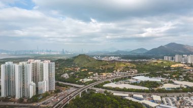 a landscape of the Tin Shui Wai Estate, Feb 18 2023