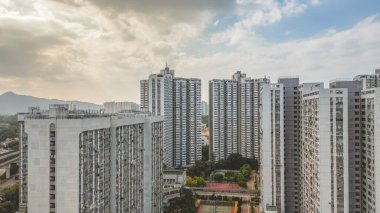 a landscape of the Long Ping Estate, Feb 18 2023