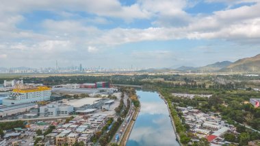 the Shan Pui River, Nam Sang Wai, hong kong Feb 18 2023
