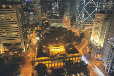 15 April 2013 a Modern office with skyscrapers and infrastructures