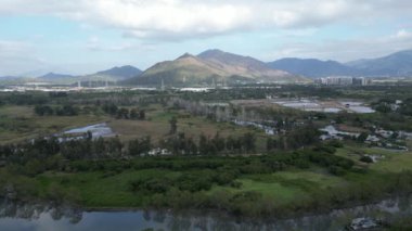 the landscape of Nam Sang Wai in Hong Kong  Feb 18 2023