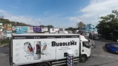 the city view from the bus, hong kong  Feb 18 2023