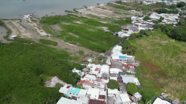 Yuen Long Lau Fau Shan Shoreline Hongkong Februar 2023 — Stockvideo