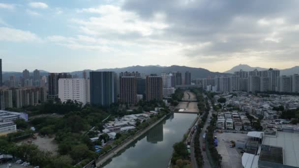 Shan Pui River Nam Sang Wai Hong Kong Feb 2023 — Stock Video