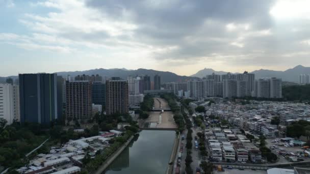 Shan Pui River Nam Sang Wai Χονγκ Κονγκ Φεβ 2023 — Αρχείο Βίντεο