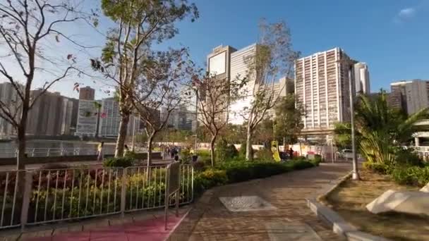 Landscape Tsuen Wan West Promenade Feb 2023 — Vídeo de Stock