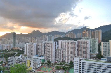 3 July 2013 the cityscape of residential Area at Choi Wan estate, hk