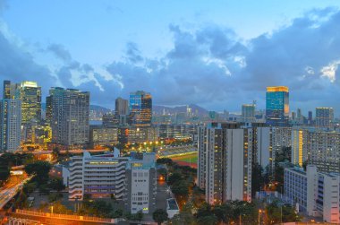 3 July 2013 the cityscape of Kowloon bay, hong kong
