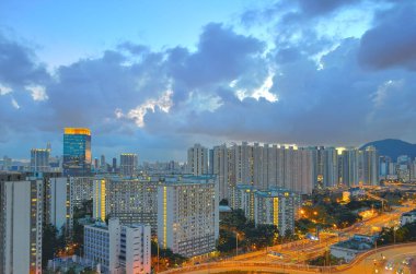 3 July 2013 the cityscape of Kowloon bay, hong kong