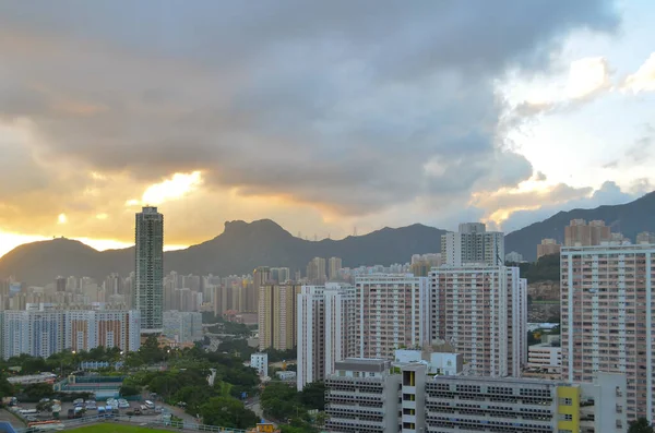 the cityscape of residential Area at kwun tong district, hk 3 July 2013