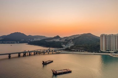 Feb 23 2023 Construction of Cross Bay Link, Tseung Kwan O, Hong Kong