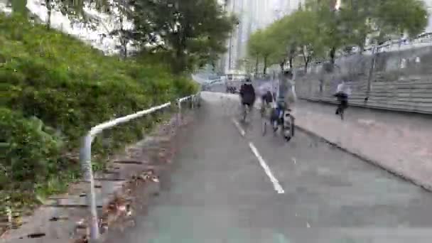 Feb 2023 View Bike Hong Kong Bike Tail — Stockvideo