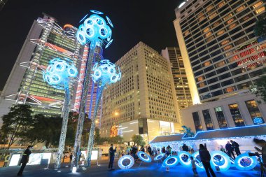 23 Dec 2013 the city hall at hong kong, Night view