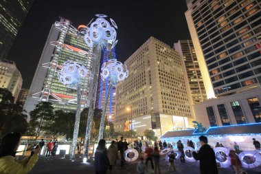 23 Dec 2013 the city hall at hong kong, Night view