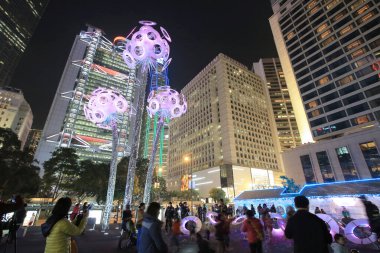23 Dec 2013 the city hall at hong kong, Night view