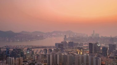 Cityscape of residential building in Kowloon, HK Feb 24 2023