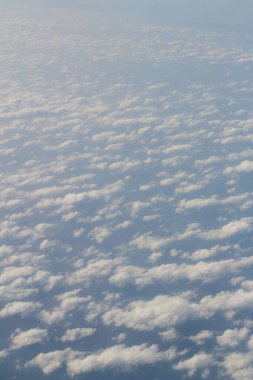 uçaktan görülen bulut formasyonları