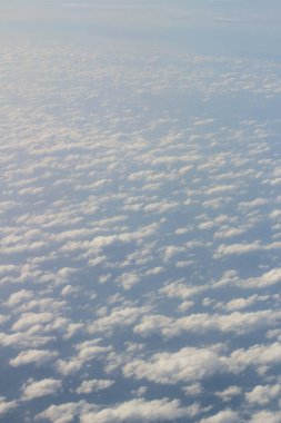 uçaktan görülen bulut formasyonları