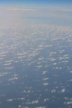 uçaktan görülen bulut formasyonları