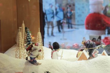 a Christmas tree decoration in shopping mall 21 Dec 2013