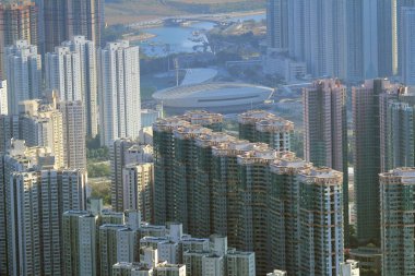 1 Dec 2013 the cityscape of TKO Town, Hong Kong