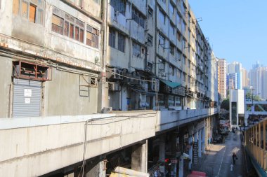 the Kwun Tong, the city scape of residential area, hong kong 30 Nov 2013