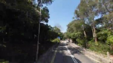 Sai kung bölgesindeki Hiram Otoyolu, hk 22 Şubat 2022