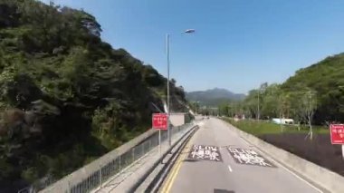 Sai kung bölgesindeki Hiram Otoyolu, hk 22 Şubat 2022