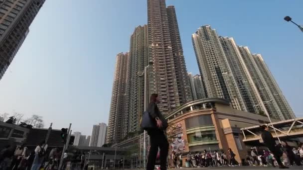 Район Тко Гонконге Марта 2023 Года — стоковое видео