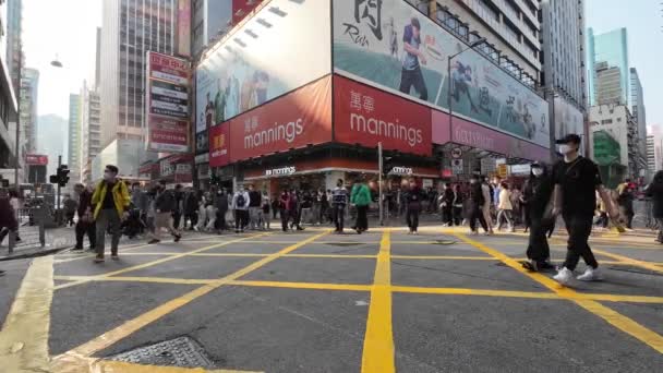 Mongkok Area Mong Kok Characterized Mixture Feb 2023 — Stock Video