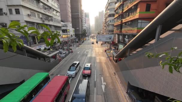 Der Bezirk Mong Kok Hongkong Februar 2023 — Stockvideo