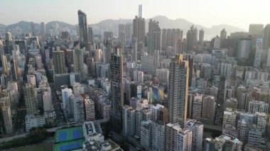 Orta Kowloon 'un Hong Kong şehri, 28 Şubat 2023