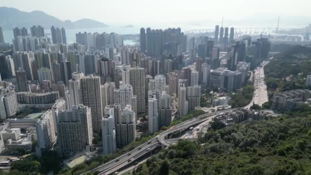 Ching Cheung Road Hongkong Února 2023 — Stock video
