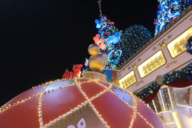 Çin 'deki yeni yıl kutlamaları için binalar aydınlatıldı. 14 Kasım 2013