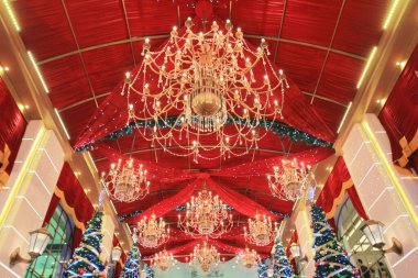 14 Kasım 2013 Tsim Sha Tsui, Noel ışıklandırması, Hong Kong