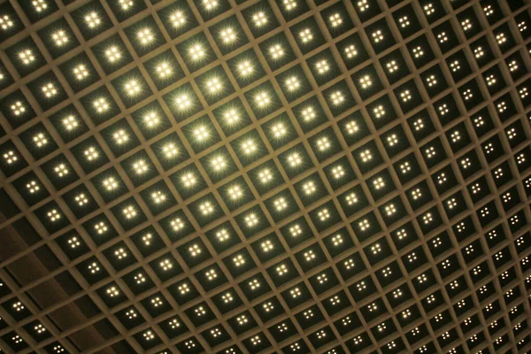 Theater Marquee Ceiling Blinking Lights Nov 2013 — 图库照片