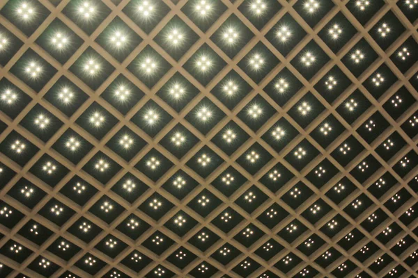 Theater Marquee Ceiling Blinking Lights Nov 2013 — Stock Photo, Image