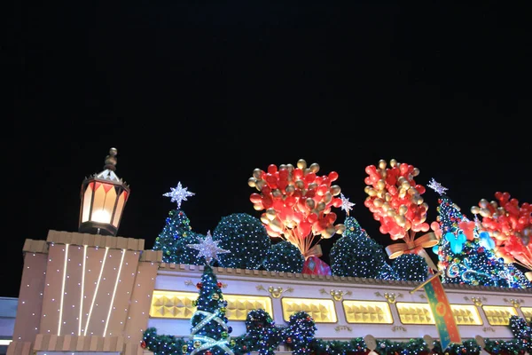 Edifícios São Iluminados Para Celebração Ano Novo Chinês Nov 2013 — Fotografia de Stock
