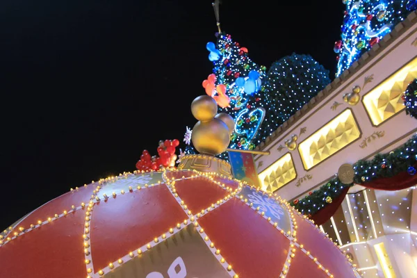 Çin Deki Yeni Yıl Kutlamaları Için Binalar Aydınlatıldı Kasım 2013 — Stok fotoğraf