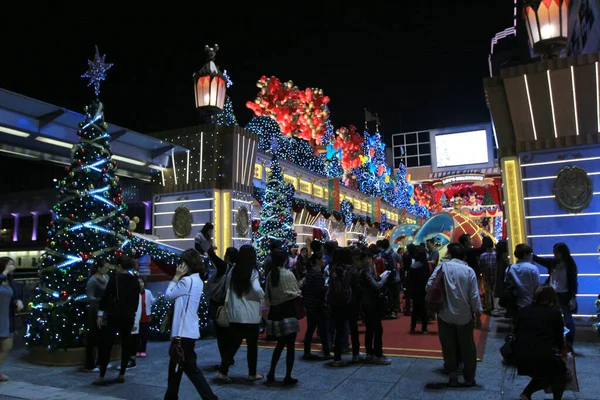 Novembro 2013 Tsim Sha Tsui Iluminação Natal Hong Kong — Fotografia de Stock